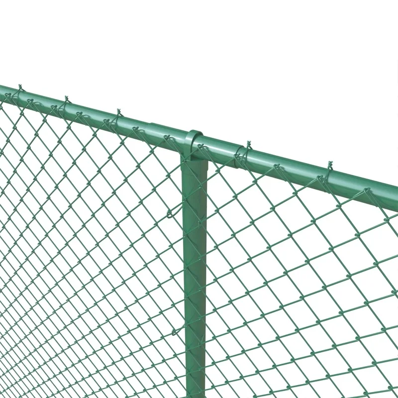 

Cheap Pvc Coated Black Used Chain Link Fence Diamond Mesh Fence Wire Fencing