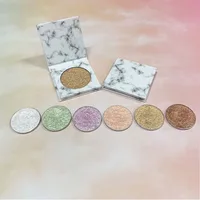 

Marble 6 color Glitter loose powder shimmer custom single highlighter makeup