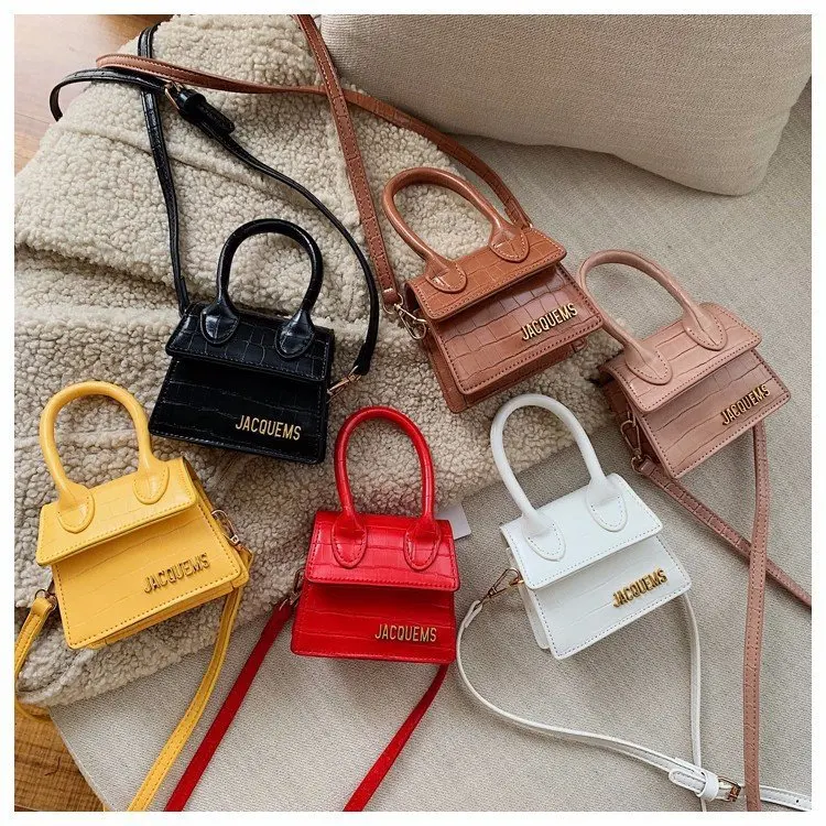 

2021 New Handbags for Girls Fashion Women Pu Bags Retro Mini square Bags, 5 colors