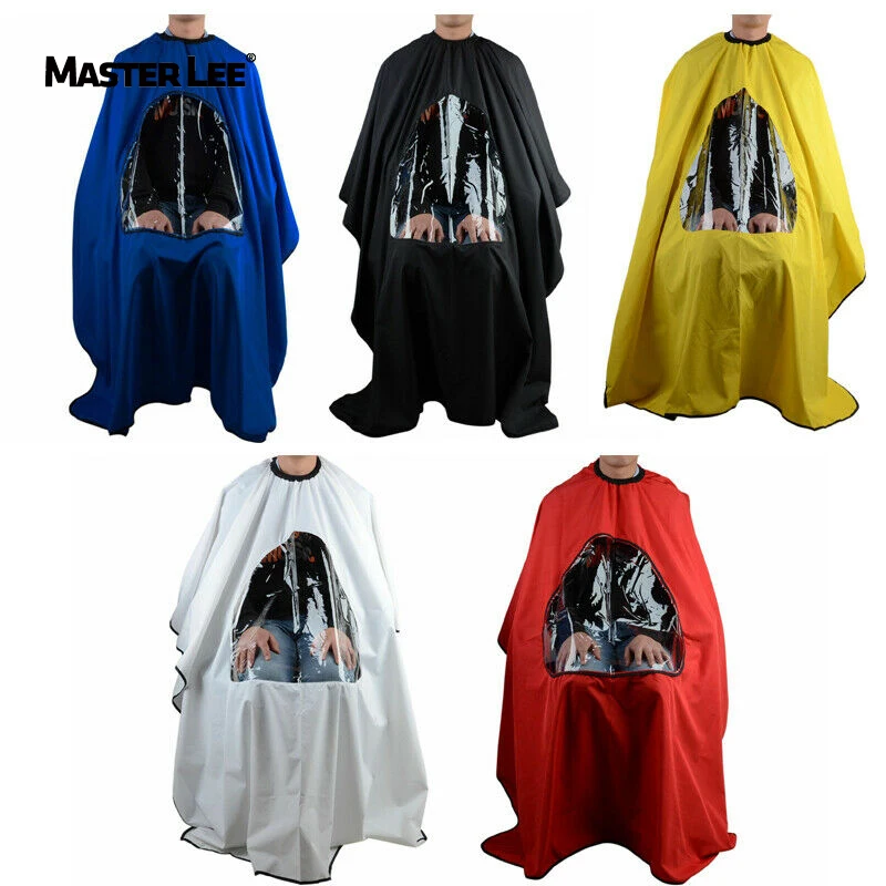 

Masterlee Custom fashion Hairdressing Cape Waterproof Gown Hair apron Barber cape With Window, Customized