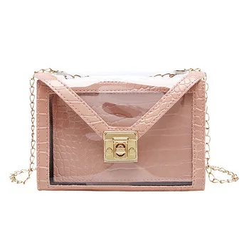

Wholesale Fashion Clear Transparent PVC Classic Ladies Crossbody Mini Bag Women Shoulder Handbag Purse