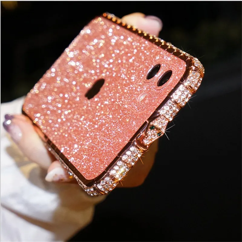 

Bling Diamond Metal Bumper Case Glitter Sticker for iPhone 12 3D Bling Glitter Sparkle Luxuryury Rhinestone Jeweled Edge Frame