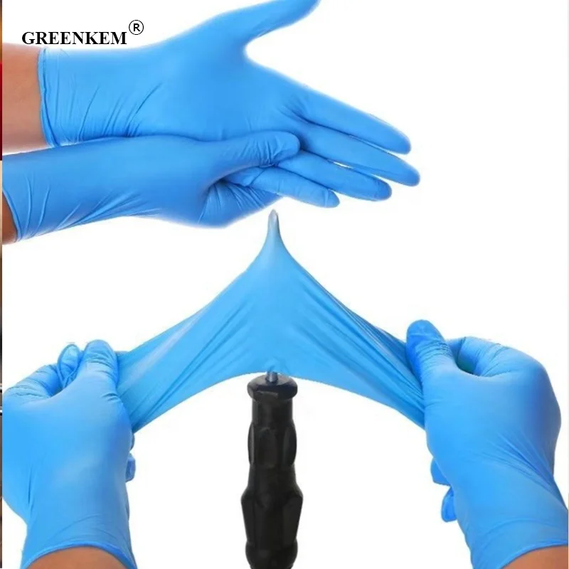 

100pcs/Box Reusable Nitrile Gloves Latex Waterproof Cleaning Gloves For Household Garden Kitchen Synthetic Nitrile Gloves
