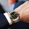 Famous big dial gold men wristwatch interchangeable watch face fashion box