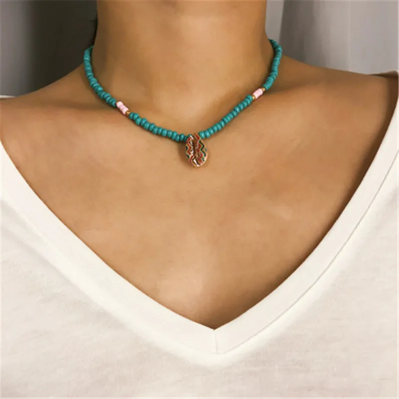 

Aimgal Jewelry Shells Nepali ethnic storm Simia wind necklace for woman