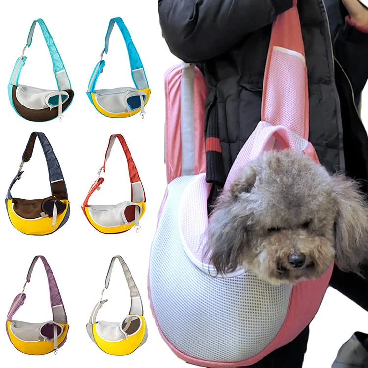 

Pet bag pet backpack breathable mesh cat and dog travel portable one-shoulder satchel carrier, Hot pink, blue, yellow, green, red, etc
