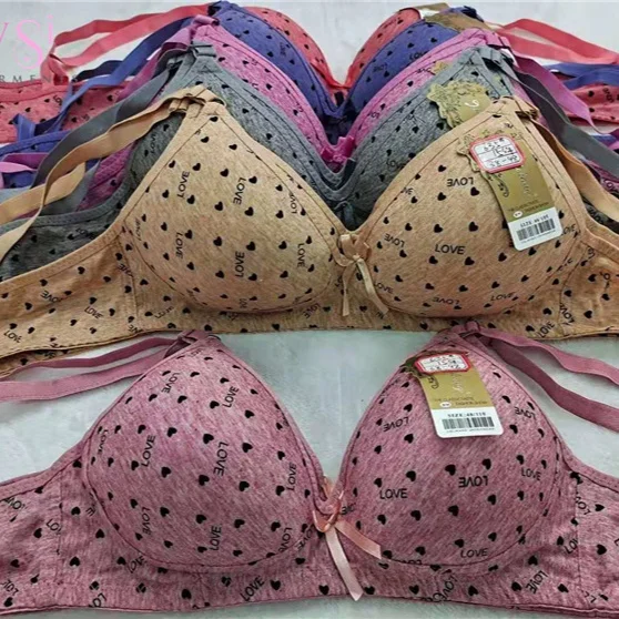 

0.96 USD BR266 Yiwu Amysi Garments big size 38-48 mix color mix size comfortable cotton bra for women used, All color available