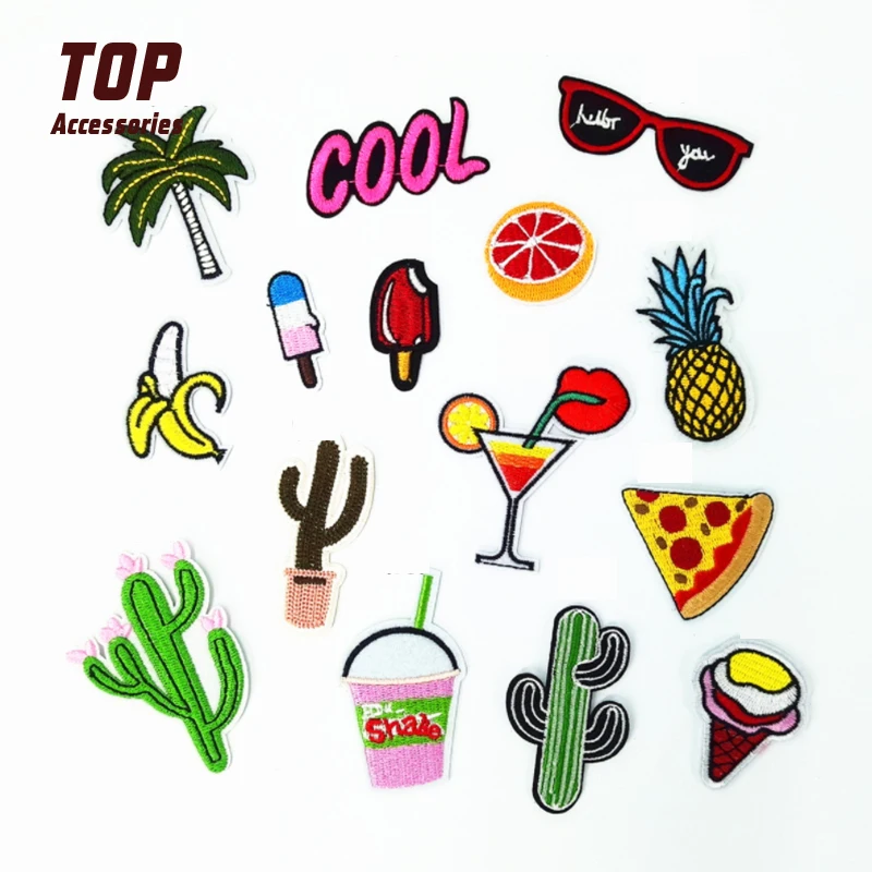 

2021 Hot Sell Iron on Cartoon Embroidery Patches Applique for Hat