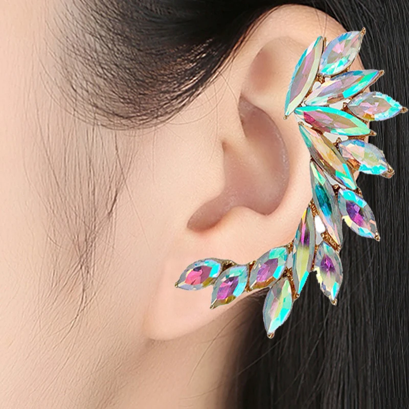 

New unilateral ear cuff earrings fashion exaggerated trend earrings wholesale, Silver,gold