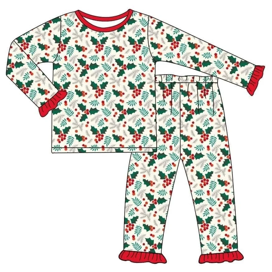 

Wholesale baby christmas cotton pajama high quality boys and girls pjs kids boutique clothes sets