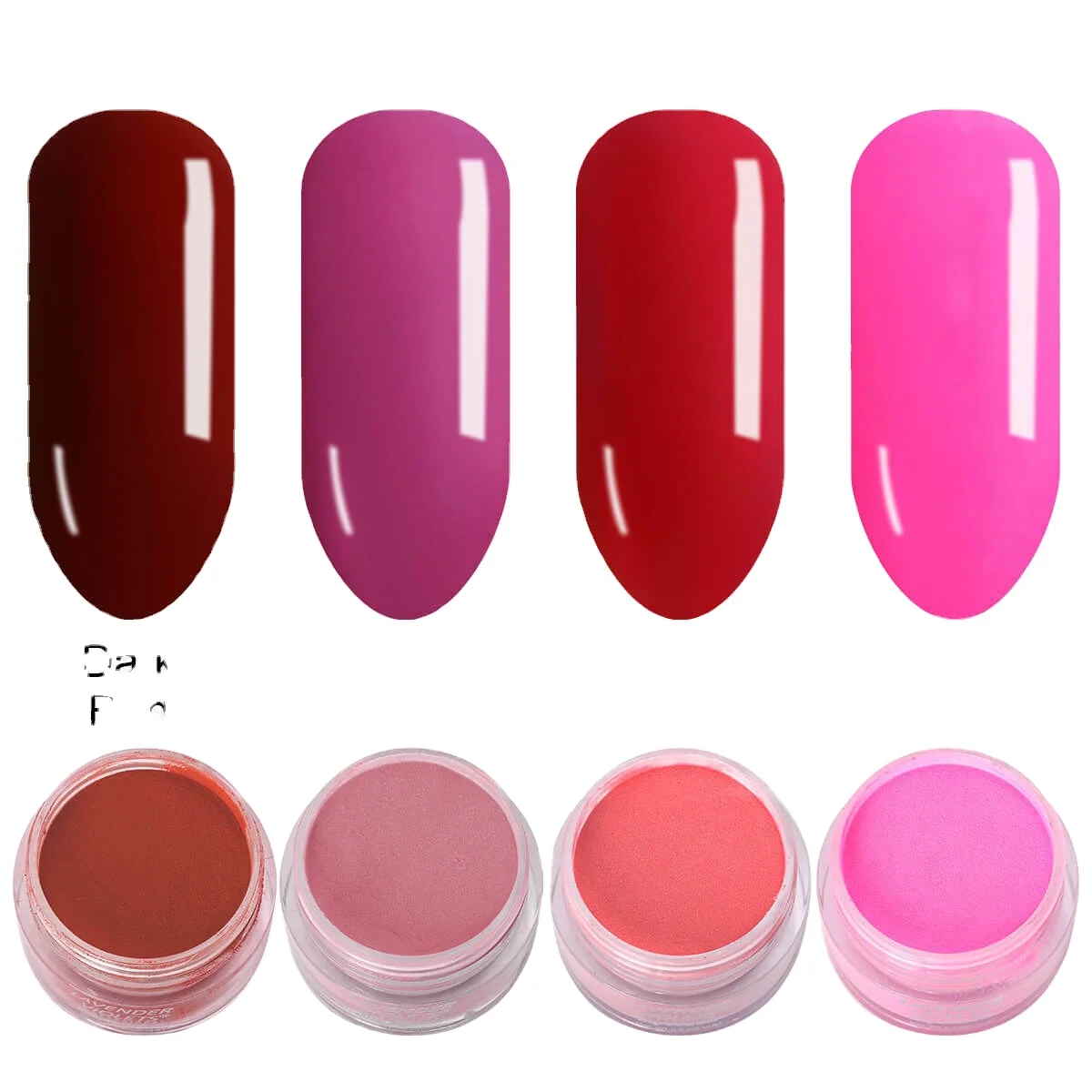 

Acrylic Dip Powder Nails Gel System 14gx8pcs Kit Set Rose & Light Pink