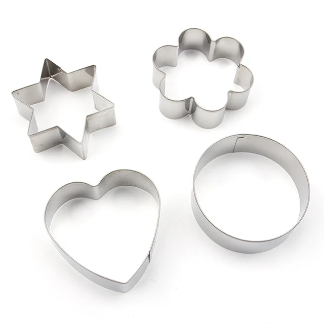 

Factory spot supply high quality stainless steel cookie mold set, Primary color