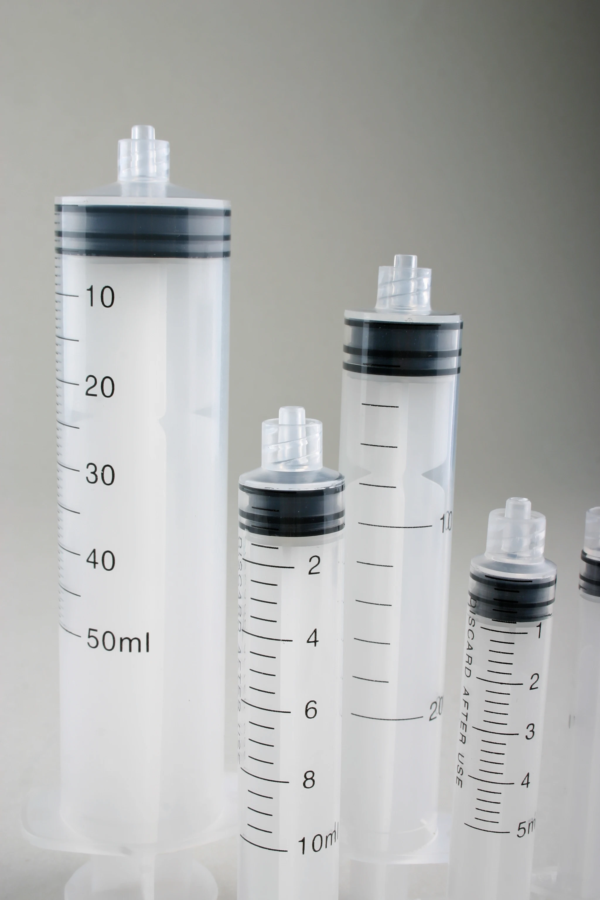  Disposable Syringe 1ml 2ml 3ml 5ml 10ml 20ml 30ml 50ml with hypodermic needle