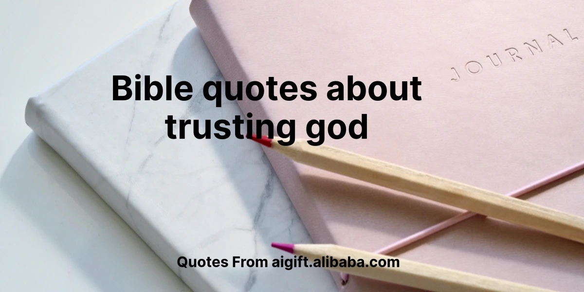 bible quotes about trusting god