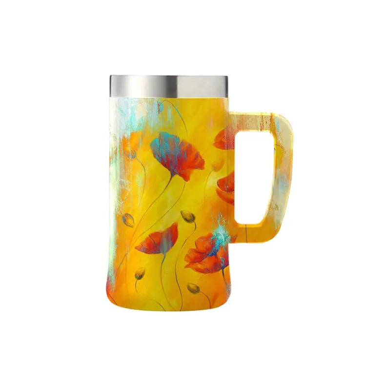 

beer mug with handle insulated mug with handle, Customized color