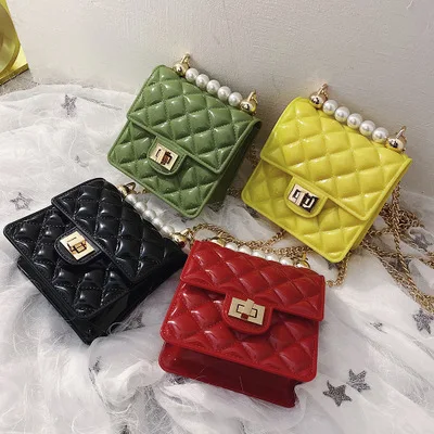 

2020 New style girls small jelly crossbody and handbags for women jelly bags luxury lipstick pu purses mini ladies small bag, 6 color / custom