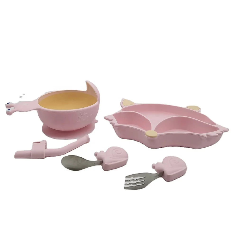 

Factory Direct Supply Silicone Feeding Tableware Baby Spoon Set For Babies