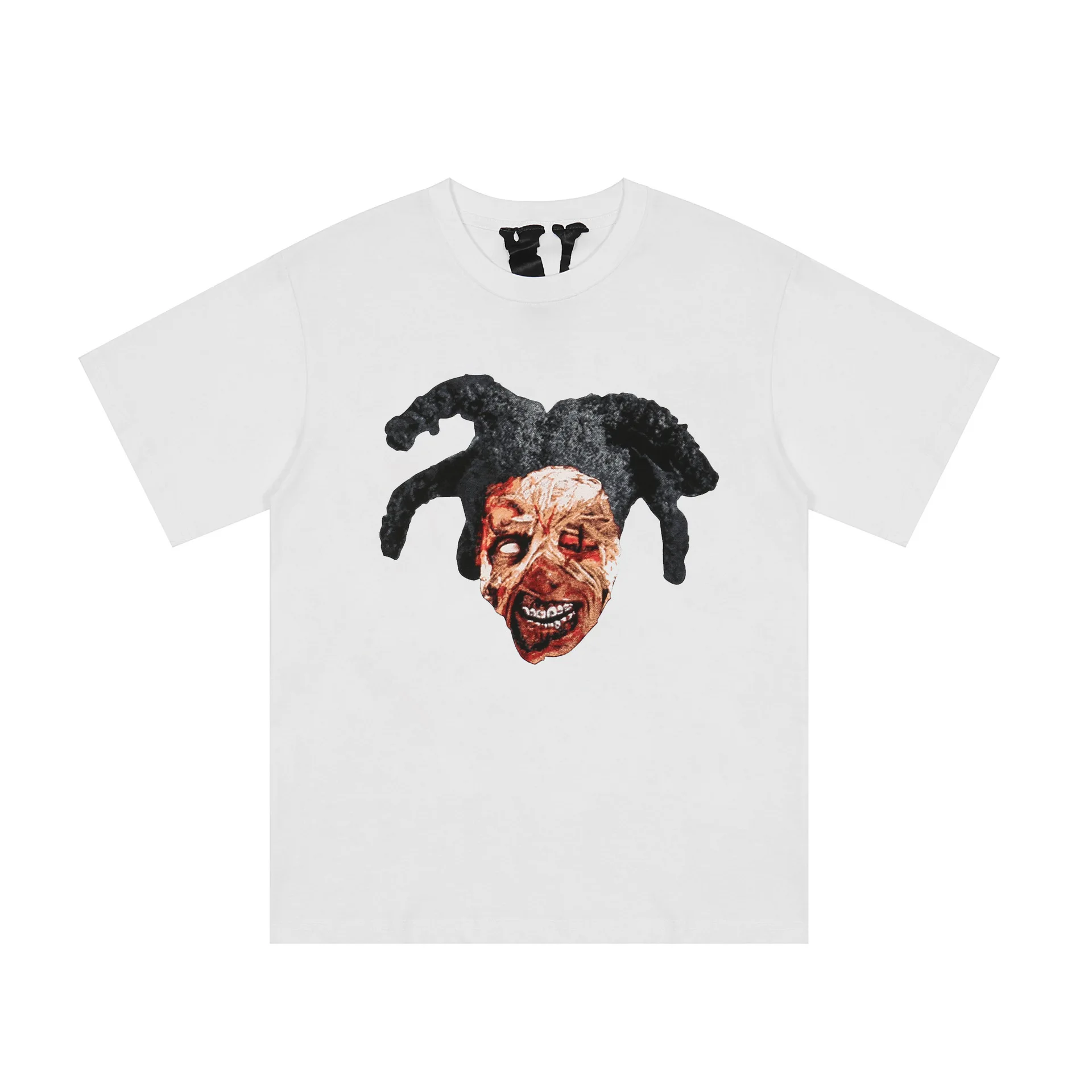 

IHJ5811 tshirt cotton 2021 summer shortsleeve hip hop loose tshirt man print