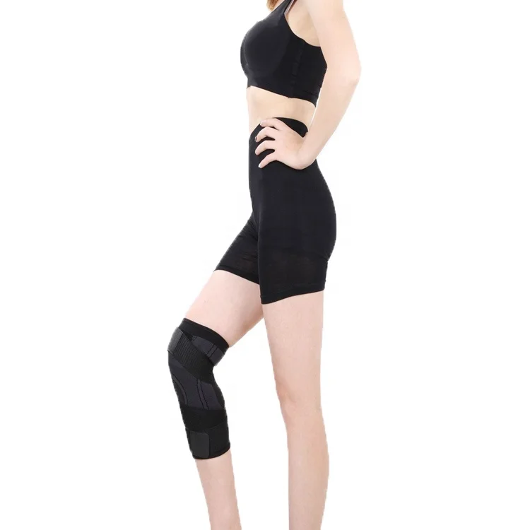 

Best Selling Black Open adjustable Knee Patellar Tendon Strap knee support wrap for orthopedic, Black, orange