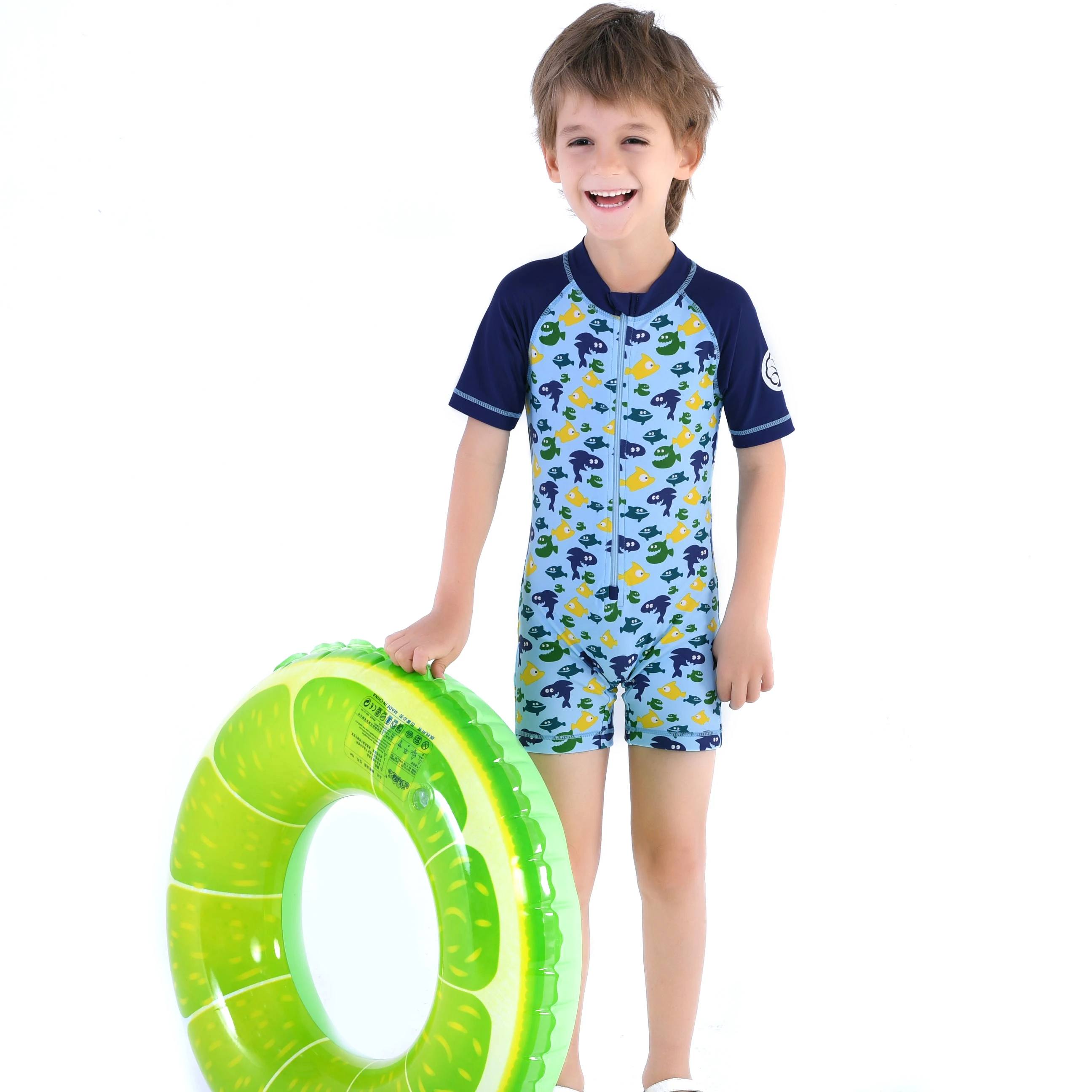 

Miniatree New Children's One Piece Swimsuit Bathing Suits for Boy Swim Wear Child Swimwear Swimming Suit Zipper Kids Swimwear, Customized color