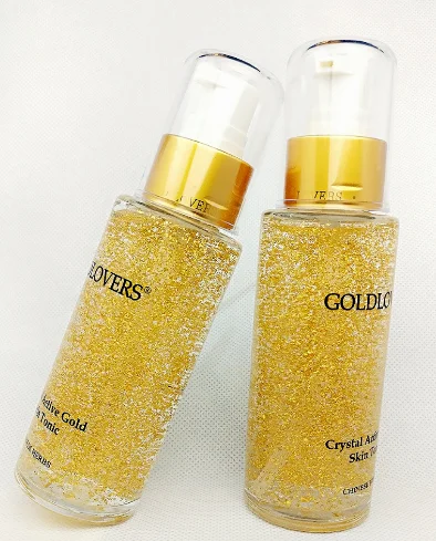 

Hot sale private label Skin Care crystal active gold skin toner