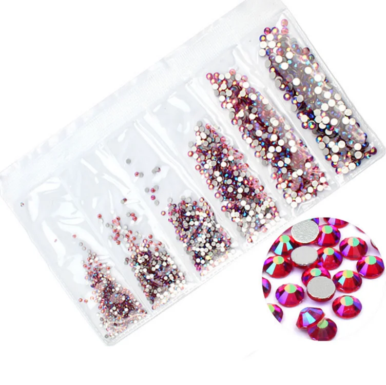 

China Main Product Light Colorful Back Fancy Nail Rhinestones Products Supplies 3D Nail Art Rhinestones