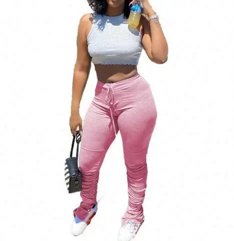

2021 new arrivals Latest Design Casual solid leggings for woman
