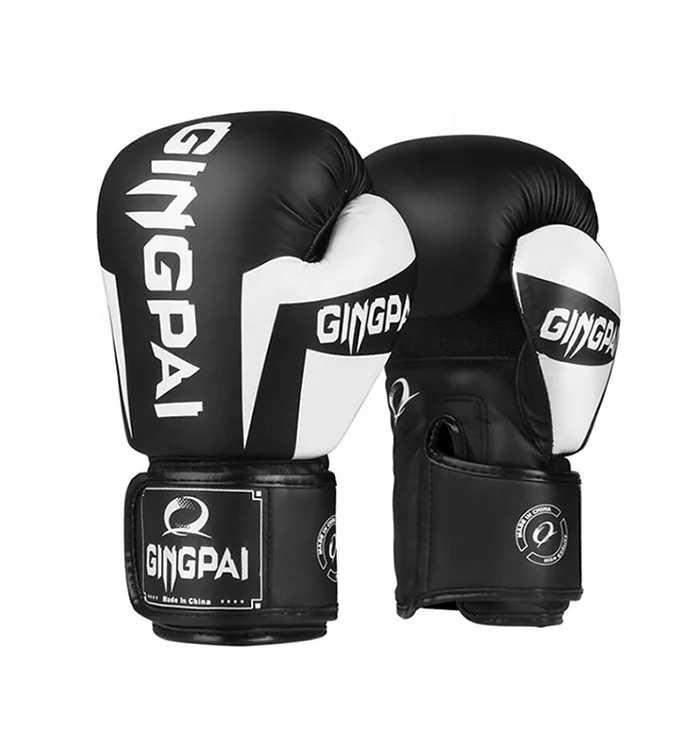 

boxing gloves training customized PU leather print logo time material label origin sports type, Custom color