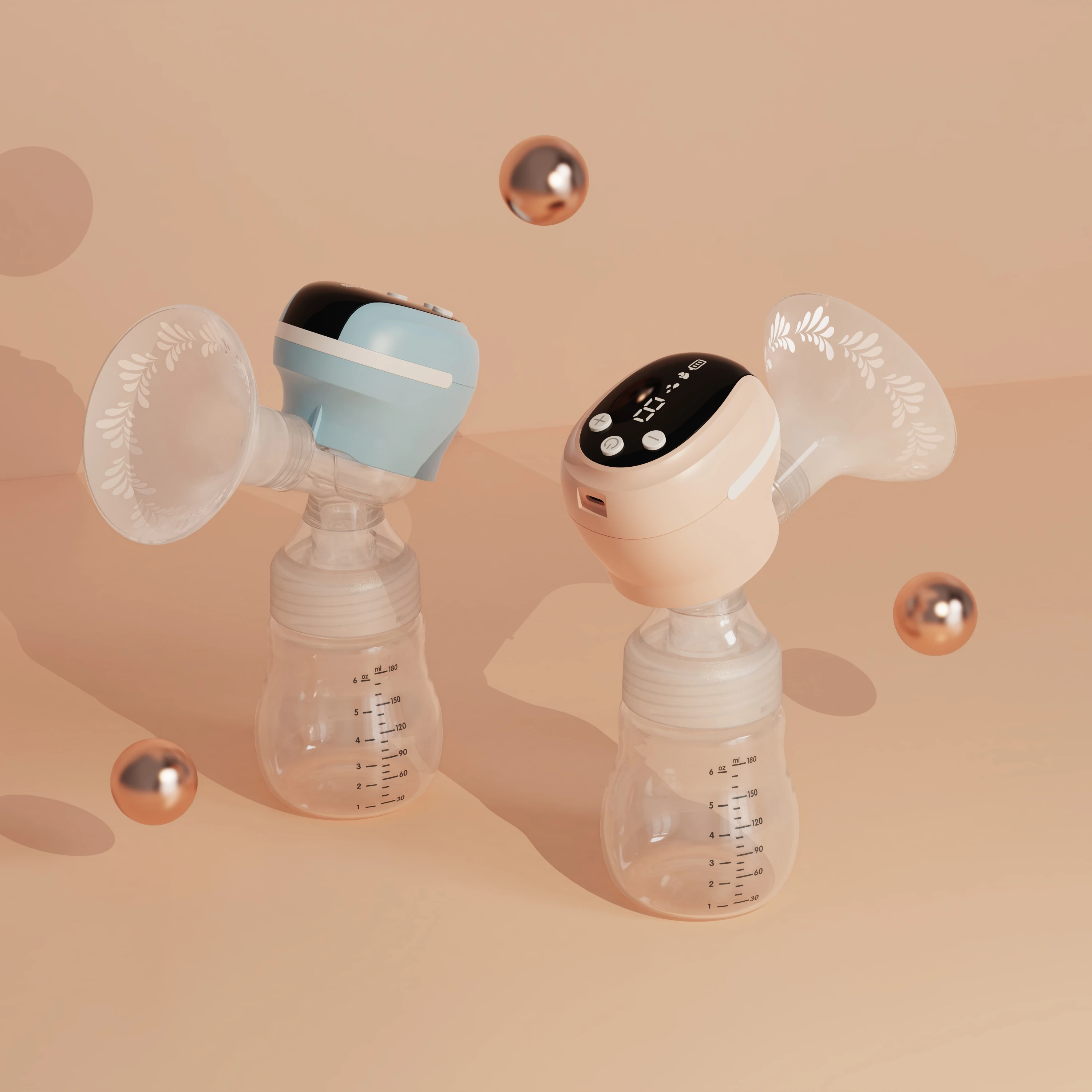 

Low Price Best Selling Pink Rechargeable Night Light Portable Breast Pump