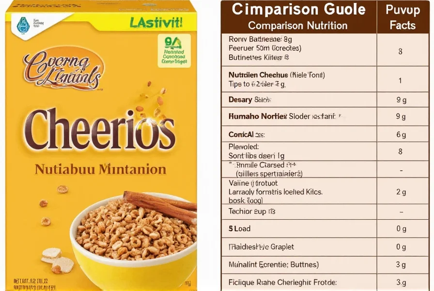 Cinnamon Cheerios used as a crunchy topping on baked apples with a scoop of vanilla ice cream