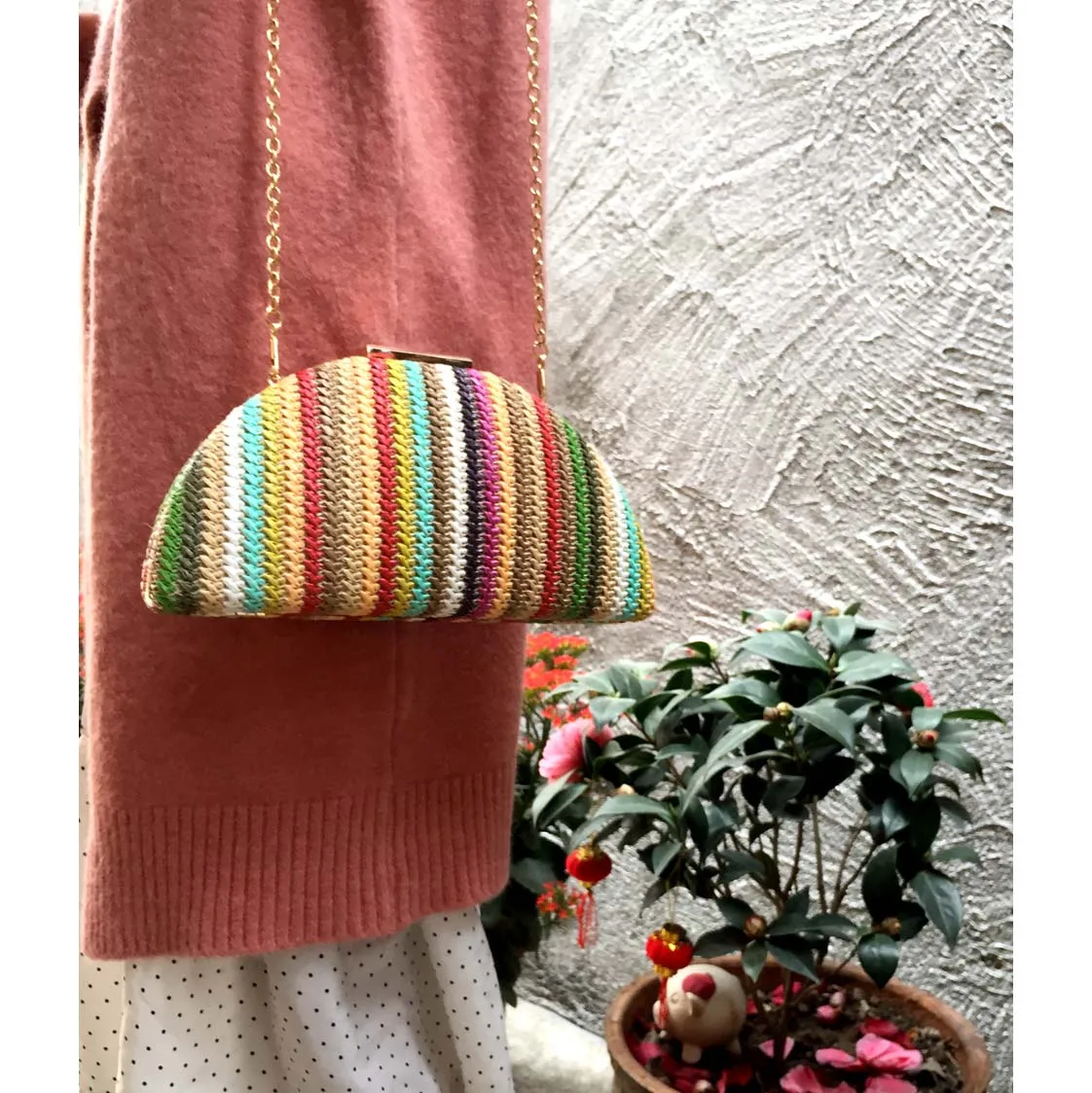 luxury fashion woven handbag semi-circular straw shoulder bag small beach handbag ladies summer messenger bag evening bag 2020
