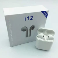 

In-ear True Stereo Sound quality wireless I12 TWS earbuds noise cancellation bluetooths 5.0 earbuds