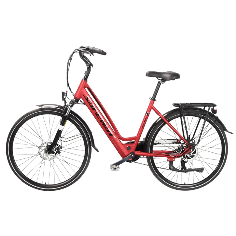 Safeway City Electric Bike,Mid Drive 27.5 Fat Tire Mountain E Bike