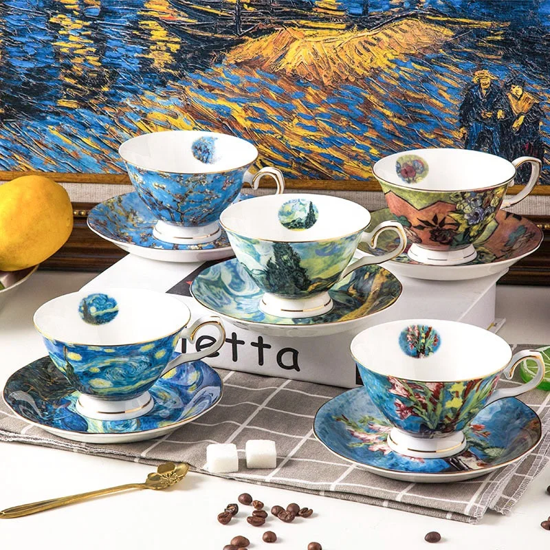 

New British Van Good Porcelain Coffee Tea Sets Coffee Cup Saucers
