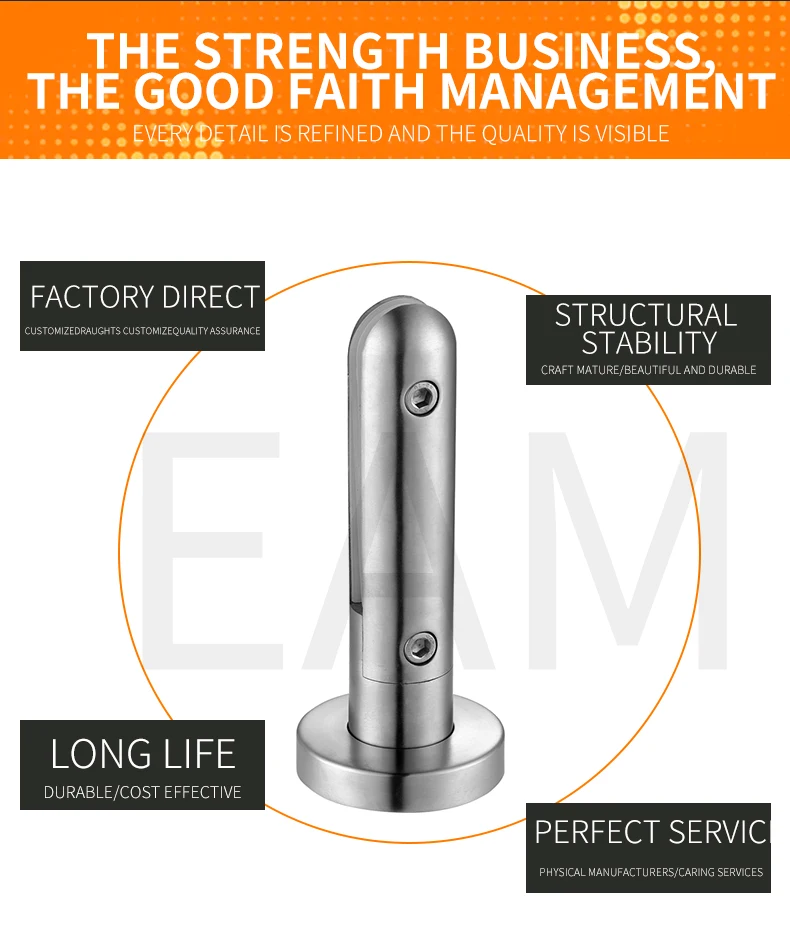 Manufacturers direct stainless steel pool column A004 stainless steel stair handrail accessories