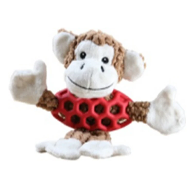 

China factory supplied top quality plush soft monkey toy for pet with fast delivery, Picture shows