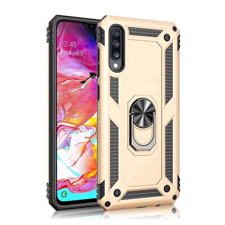 

Luxury Design Many Color Armor Kickstand Phone Case Shockproof smartphone Phone Case For Samsung A70, Optional