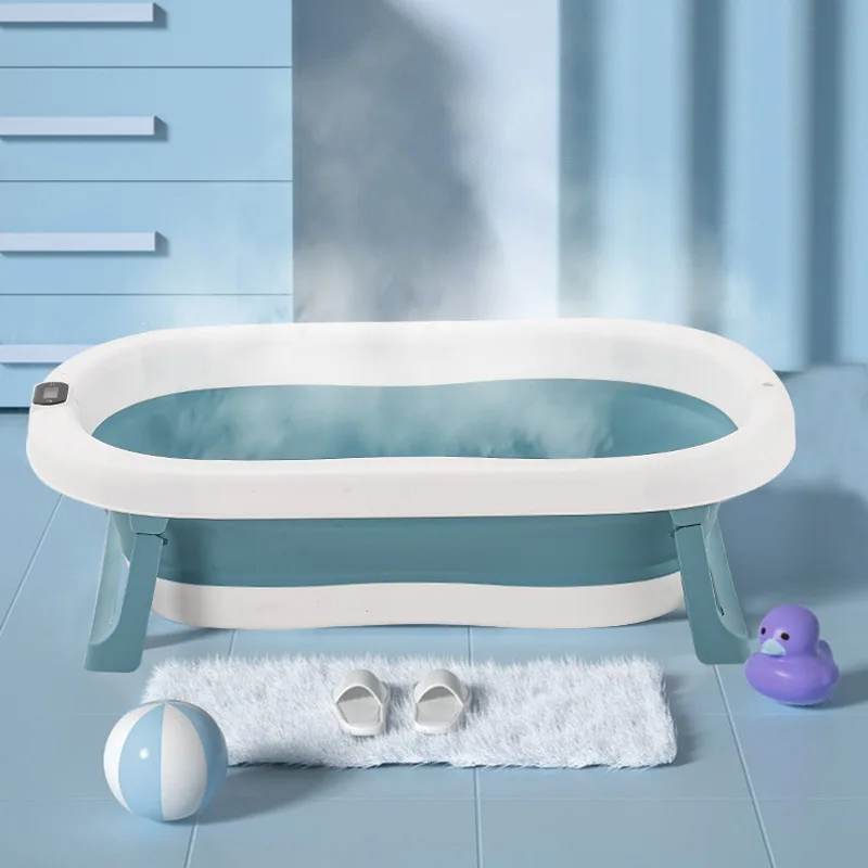 

Wholesale Pink Blue Non Slip Folding Fold-able Plastic PVC Plastic Bath Tub Bathtub Bathtubs for Baby Babies, Solid