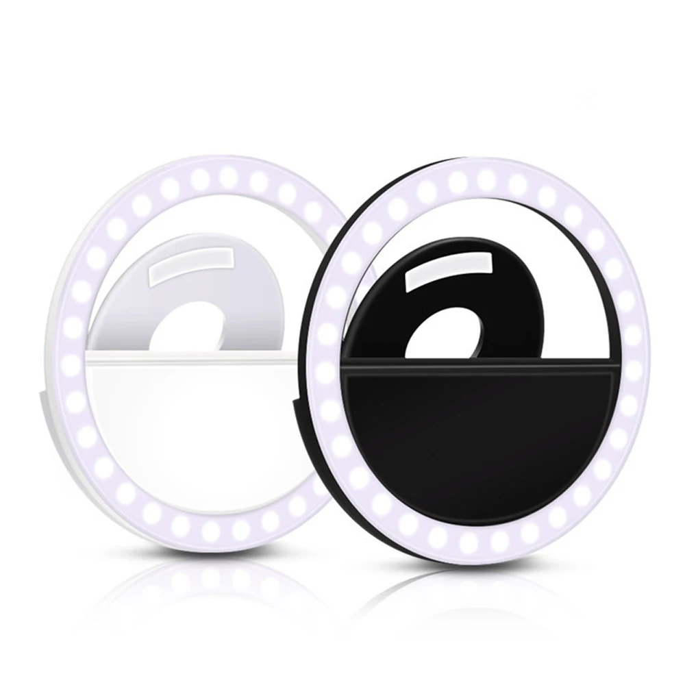 

New arrival Mini RK 12 36 LED Rechargeable-phone Selfie Ring Light ring light makeup for Photography Livestream Video