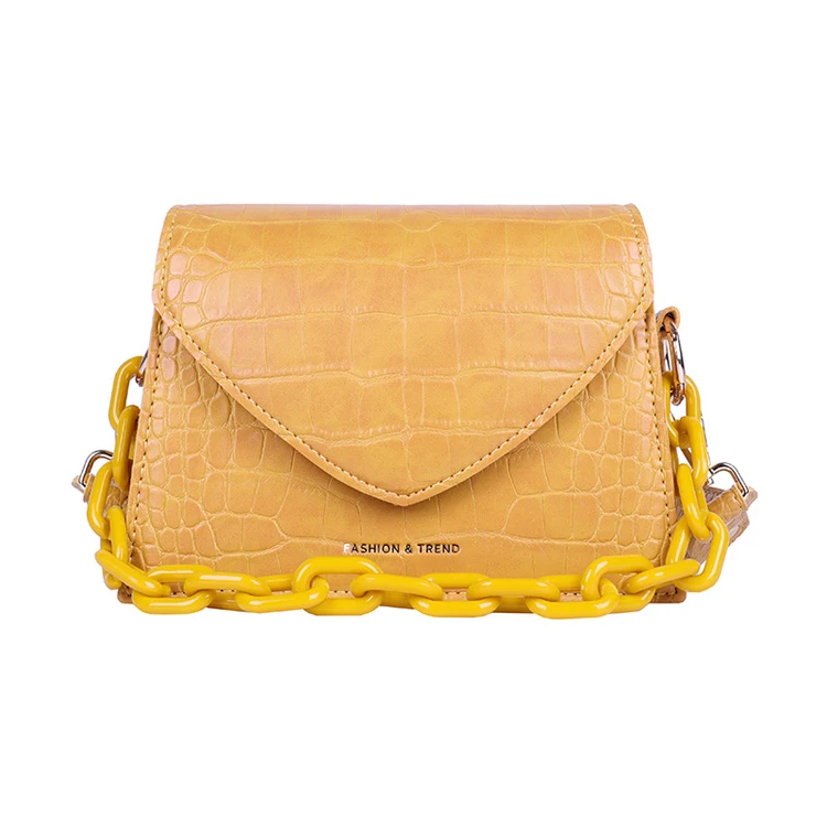 

Wholesale China orange PU designer trendy women handbags new models, 7 colors