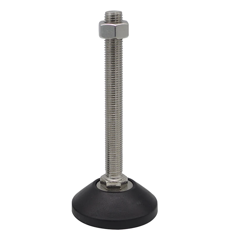 Manufacturer M20x80-80F Heavy Duty M16 M20 M24 Customized Nylon Turn Steel Furniture Leveling Adjustable Feet for Cabinet#7849