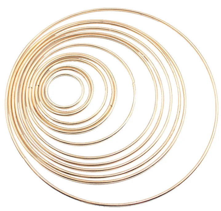 

Dream Catchers Macrame metal ring wall hangings for home decor DIY Crafts art creative wedding ring from 4-20 inch