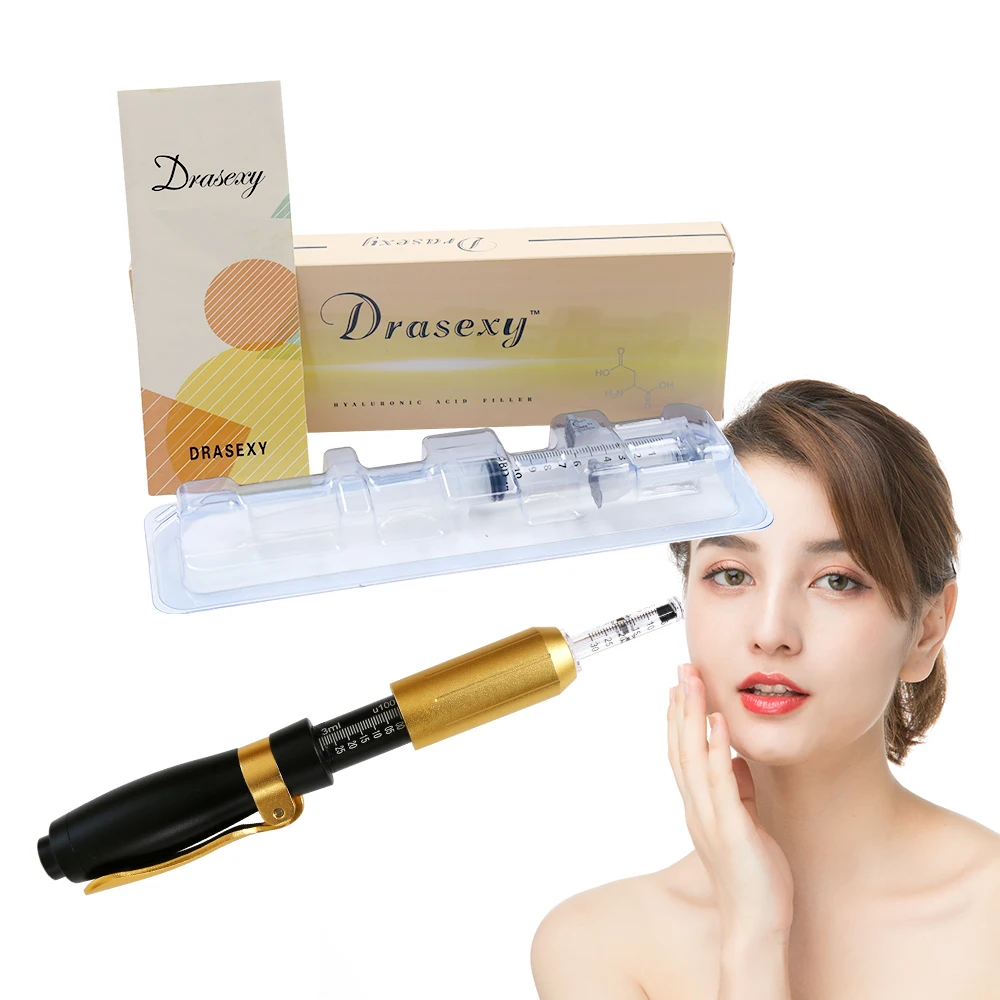 

Portable Style Hyaluronic Injection Pen Lip Lifting Dermal Filler Pen Mesotherapy Gun Skin Rejuvenation Whitening, Transparent