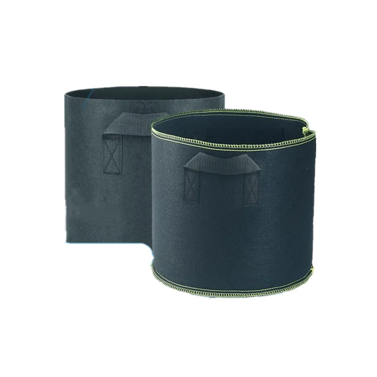 

Thickened Non Woven Felt Planting Flowerpot Garden Grow Bags ZGJ-0801, Black