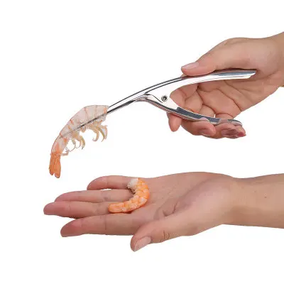

A2420 Stainless Steel Smart Peeler Kitchen Tools Easy Crayfish Husking Peeling Opener Plier Peel Shrimp Clamp