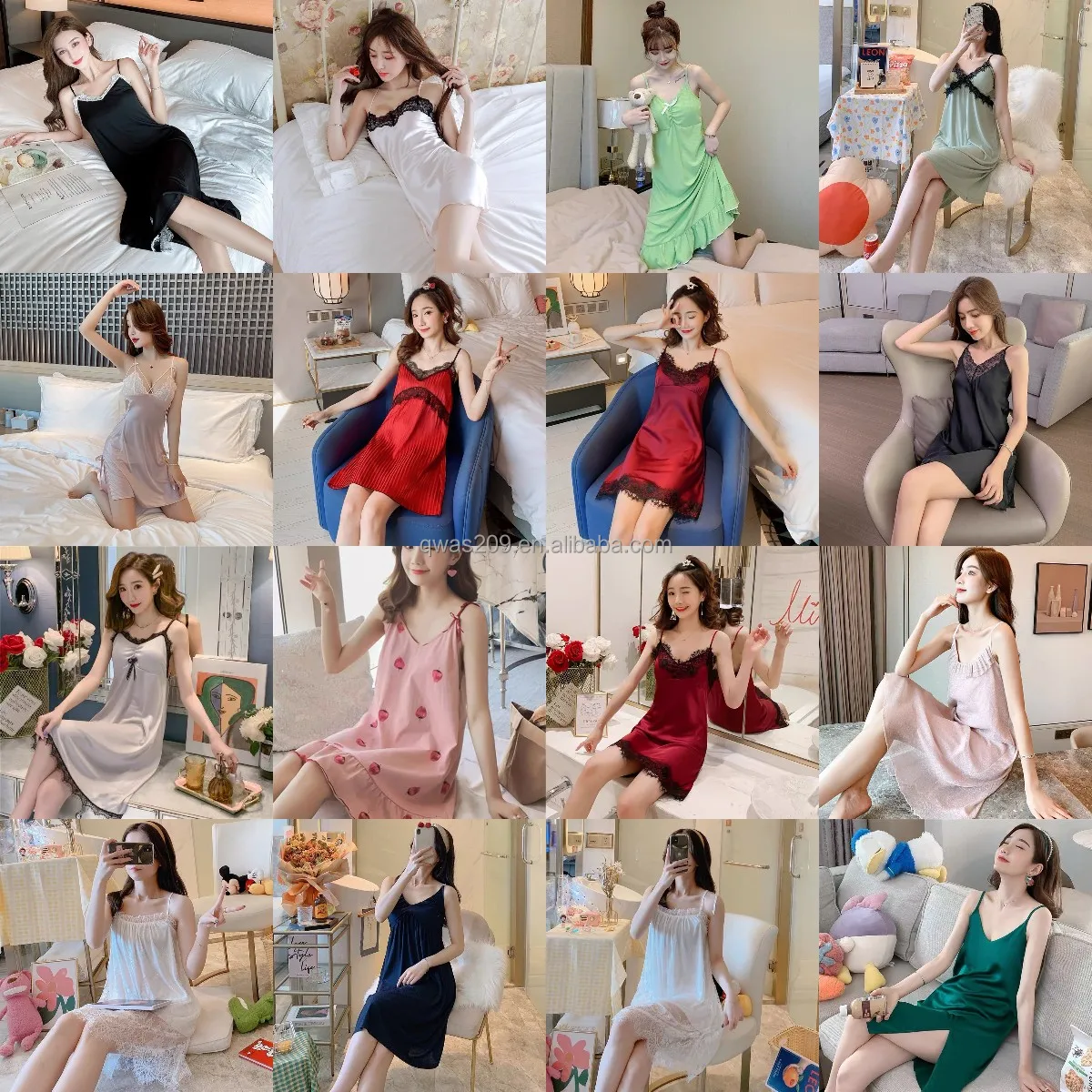 

Women's pajamas with halter straps made in China