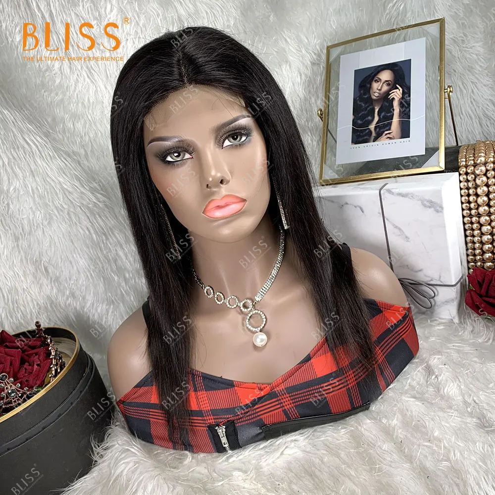 

Bliss Himalaya 4x4 Lace Closure Wigs Silky Straight Wave Lace Front Wigs Brazilian Lace Front Human Hair Wigs For Black Women