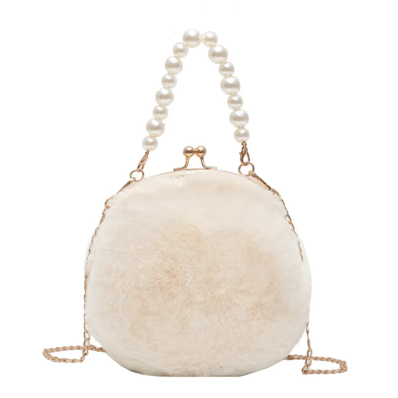 

2021 Hot Selling Pearl Chain Elegant Ladies Fashion Shoulder Luxury Designers Crossbody Purses and Handbags for Women, 5 colors