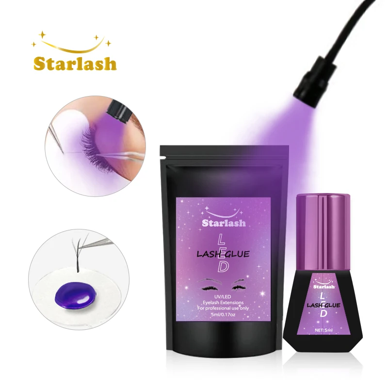 

Starlash New Tech microwave beam light UV eyelash adhesive LED lash extension UV glue