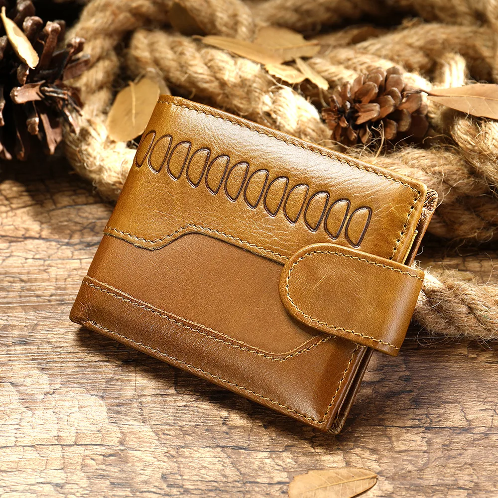 Japanese New Design Cowhide Mens Signature Wallets Set Mens Luxury